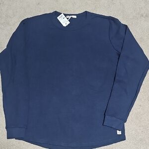 Mens Navy Blue Long Sleeve Shirt
